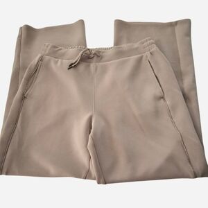 Members Mark Women's Casual Wide Leg Drawstring Lounge Pants Taupe Sandwash LG